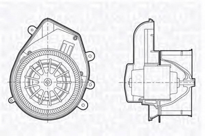 MAGNETI MARELLI 069412690010 -  Электродвигатель, вентиляция салона